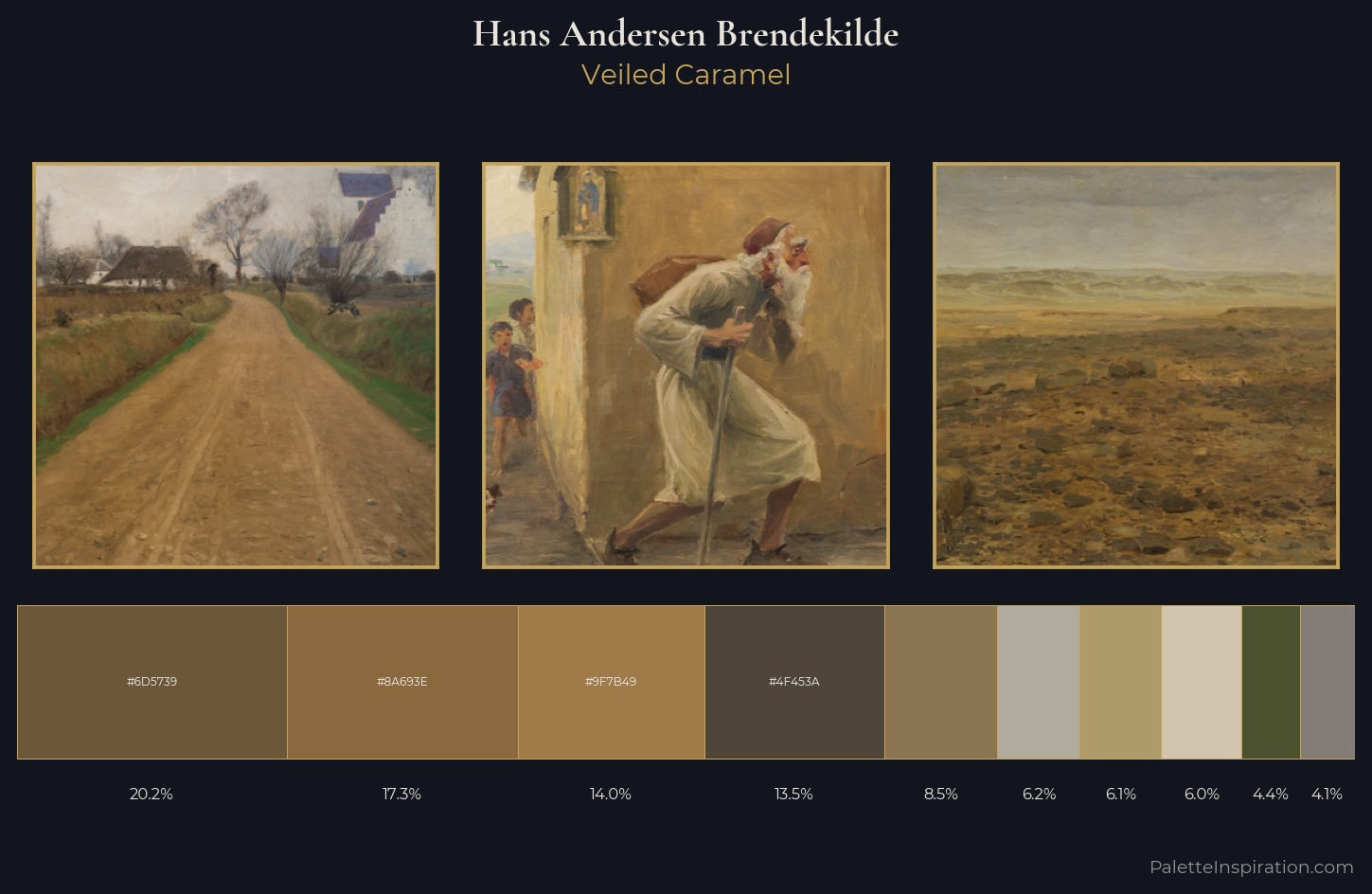 Hans Andersen Brendekilde Palette 4 — Veiled Caramel