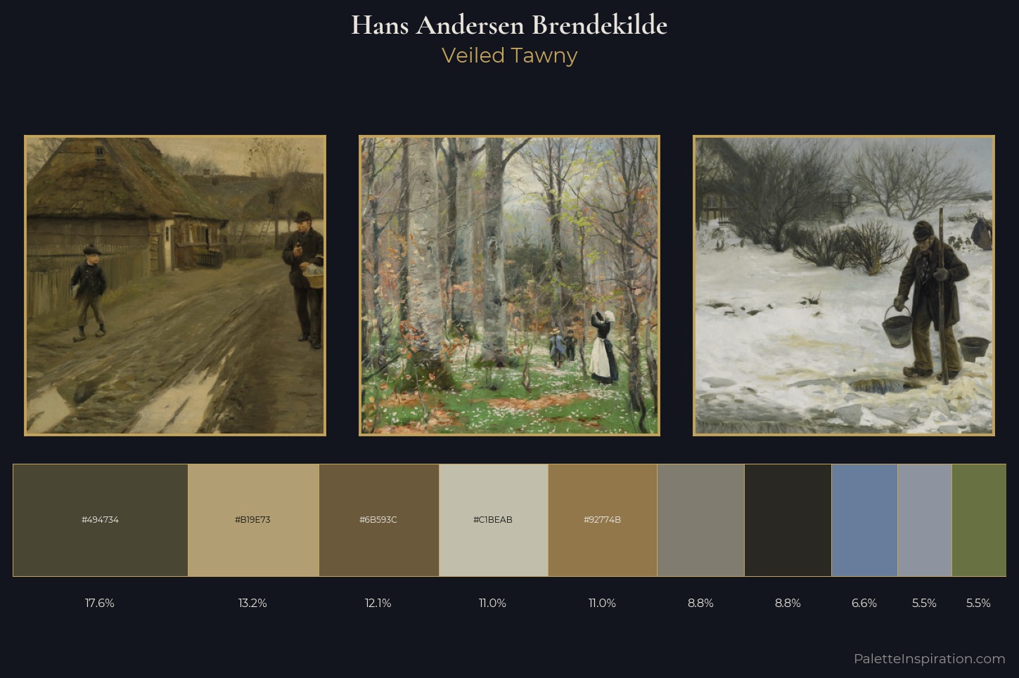 Hans Andersen Brendekilde Master Palette — Veiled Tawny