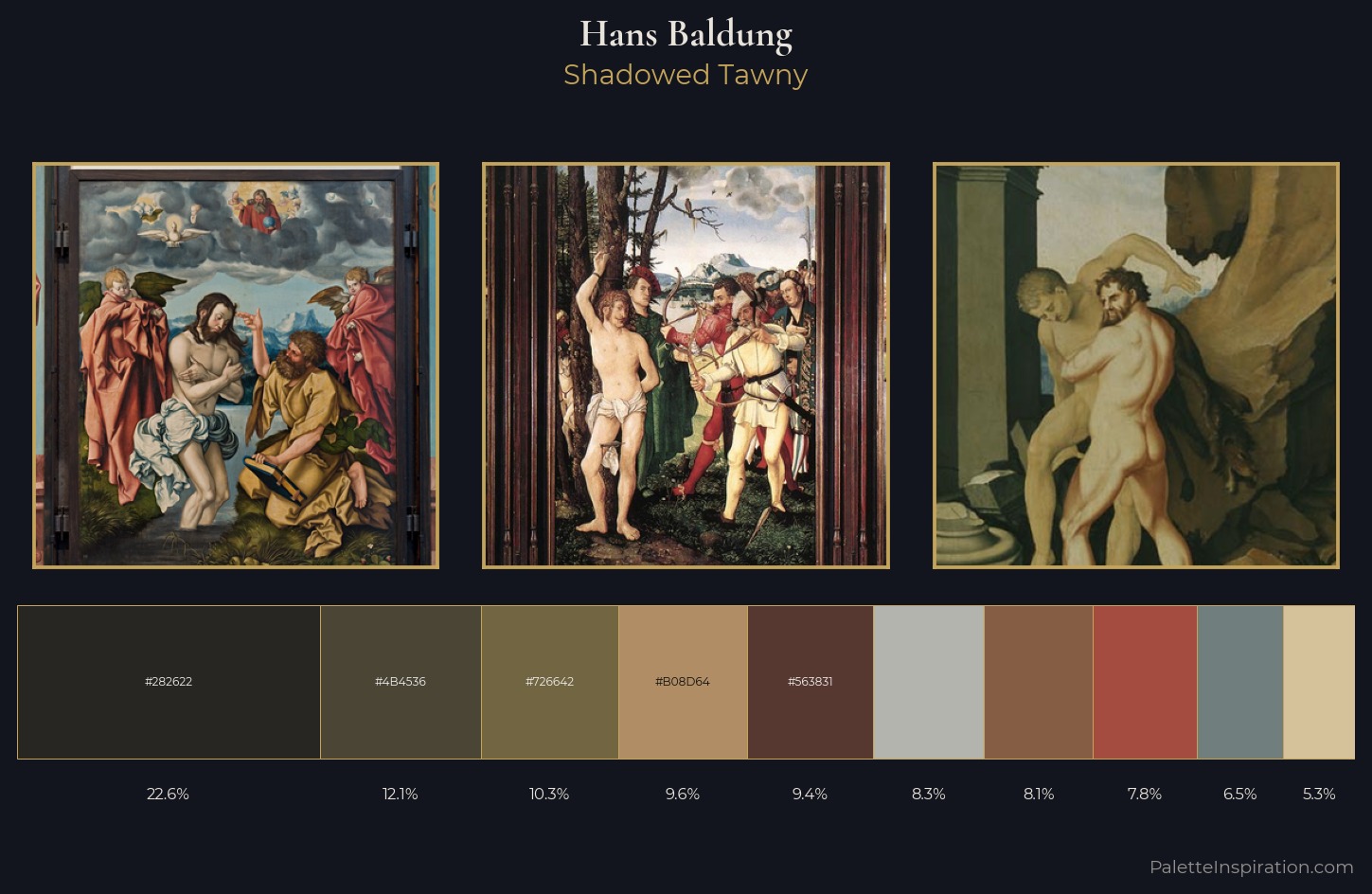 Hans Baldung Palette 4 — Shadowed Tawny