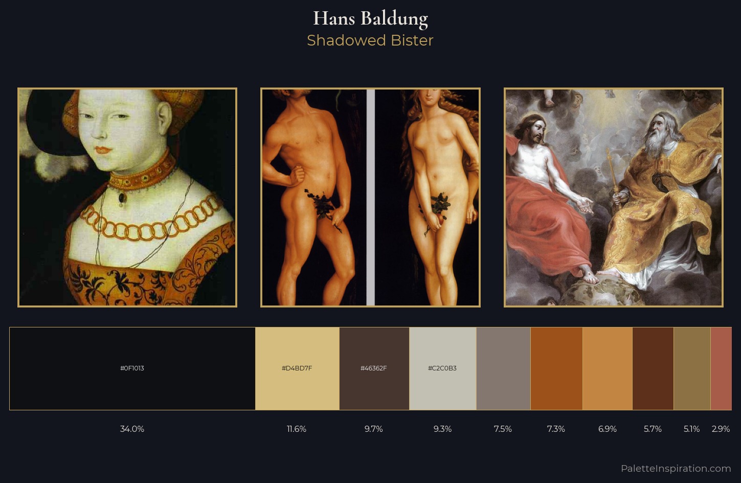 Hans Baldung Palette 5 — Shadowed Bister