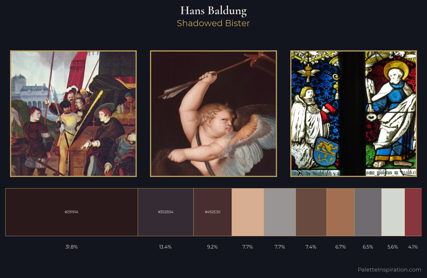 Hans Baldung Palette 7 — Shadowed Bister