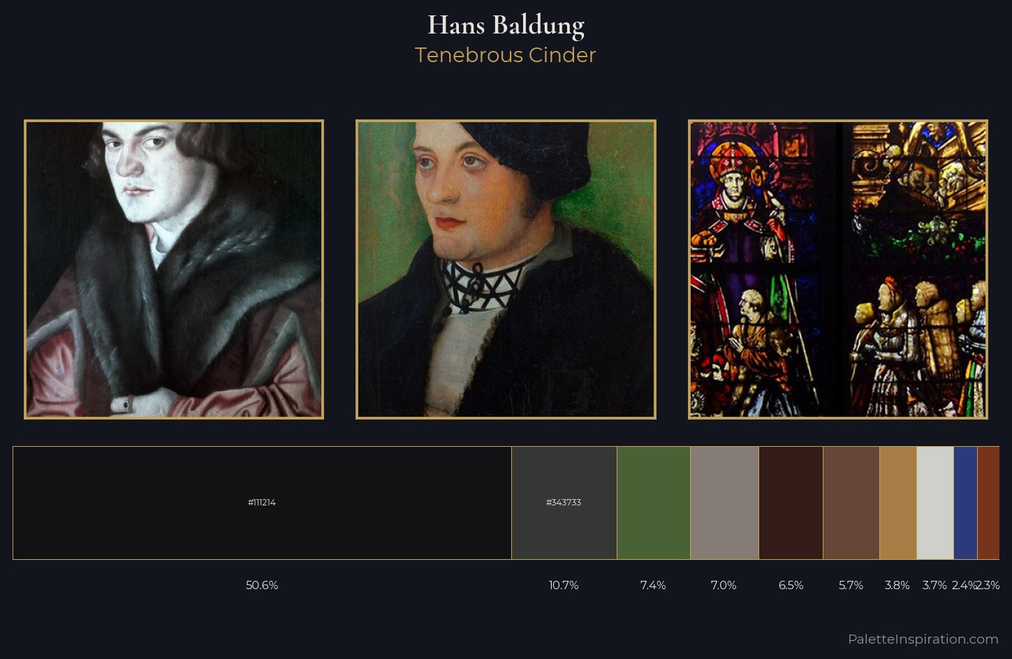 Hans Baldung Palette 9 — Tenebrous Cinder