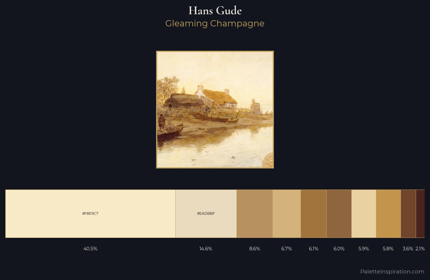 Hans Gude Palette 1 — Gleaming Champagne