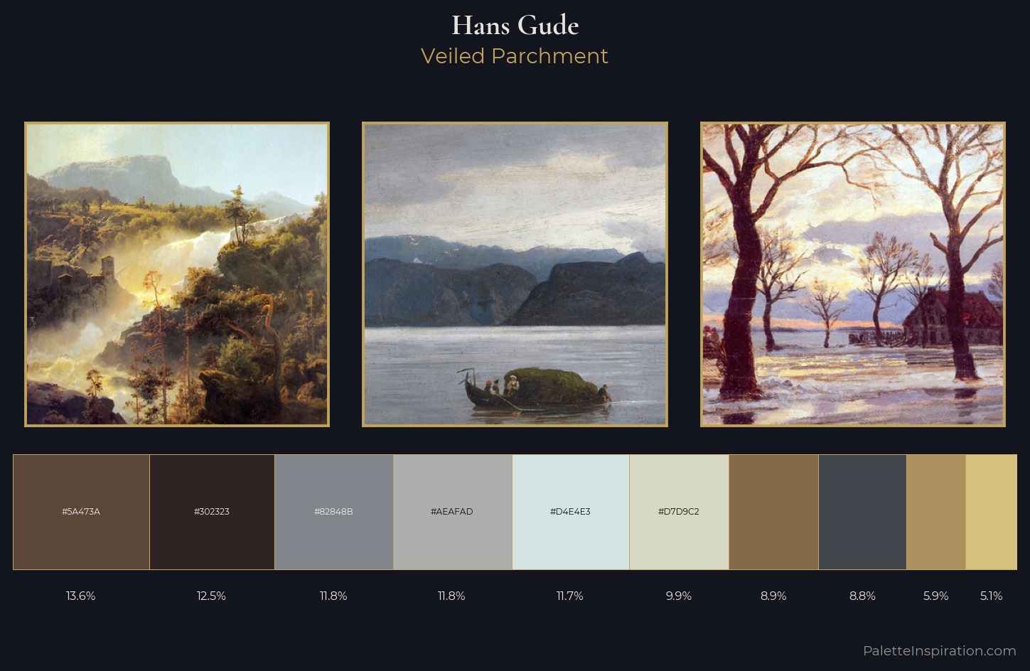 Hans Gude Palette 3 — Veiled Parchment