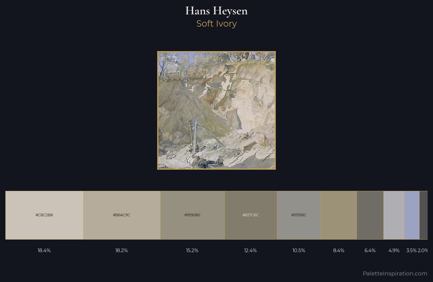 Hans Heysen Palette 3 — Soft Ivory
