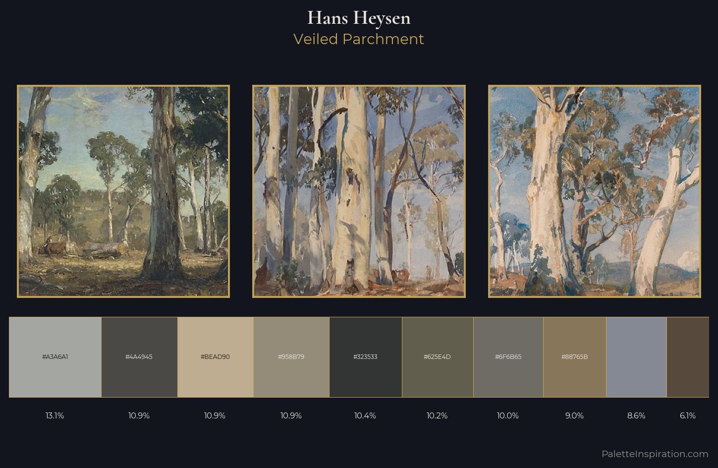 Hans Heysen Palette 4 — Veiled Parchment