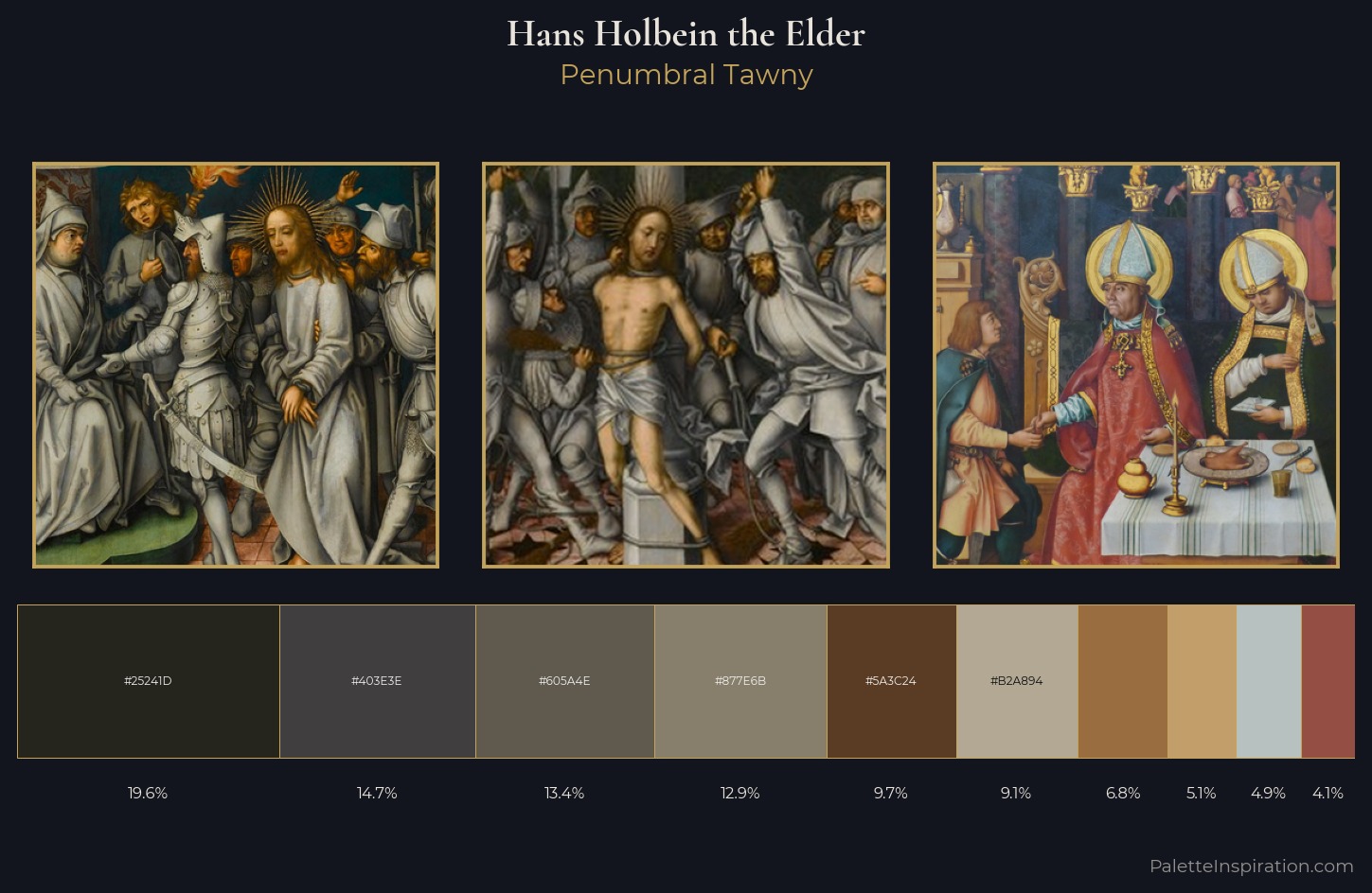 Hans Holbein the Elder Palette 5 — Penumbral Tawny