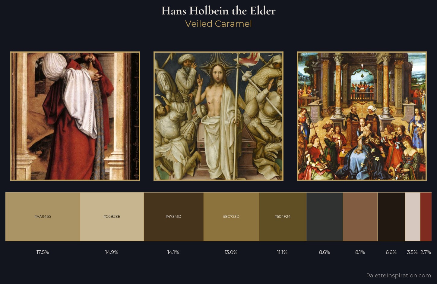 Hans Holbein the Elder Palette 7 — Veiled Caramel