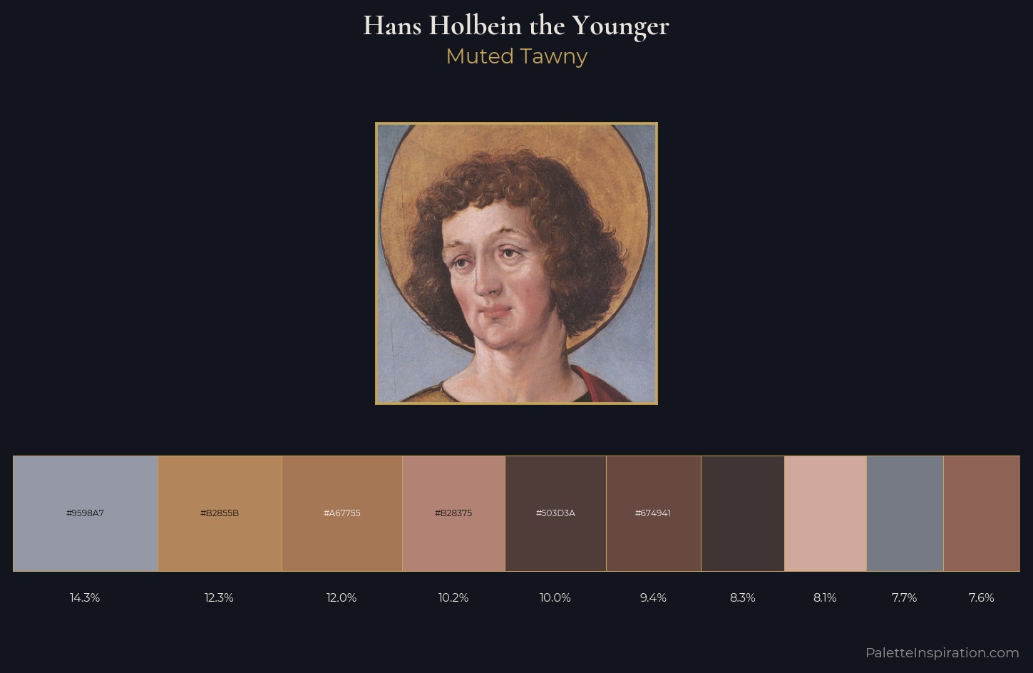Hans Holbein the Younger Palette 5 — Muted Tawny