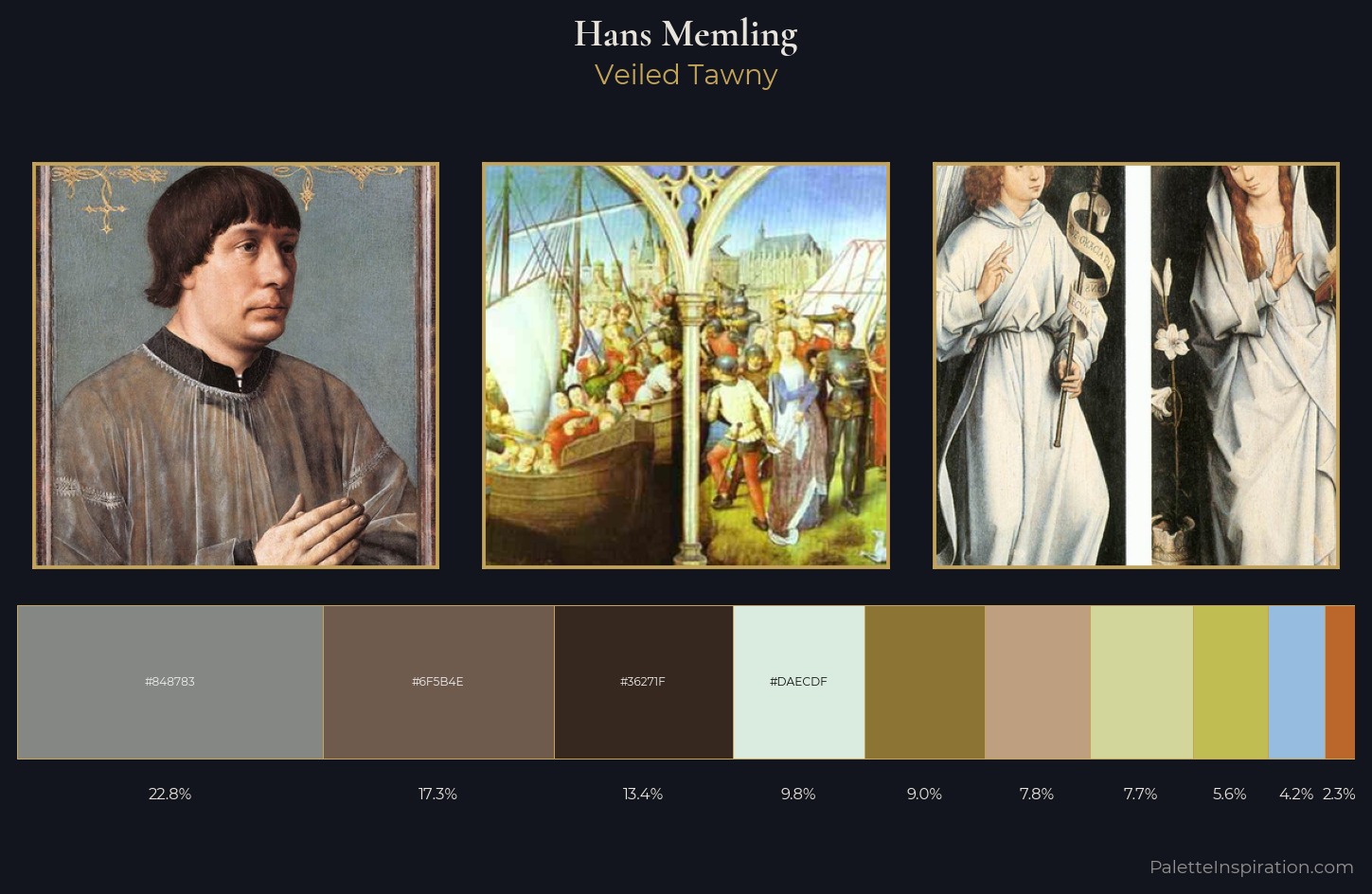 Hans Memling Palette 1 — Veiled Tawny