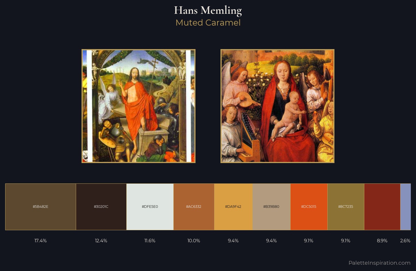Hans Memling Palette 2 — Muted Caramel