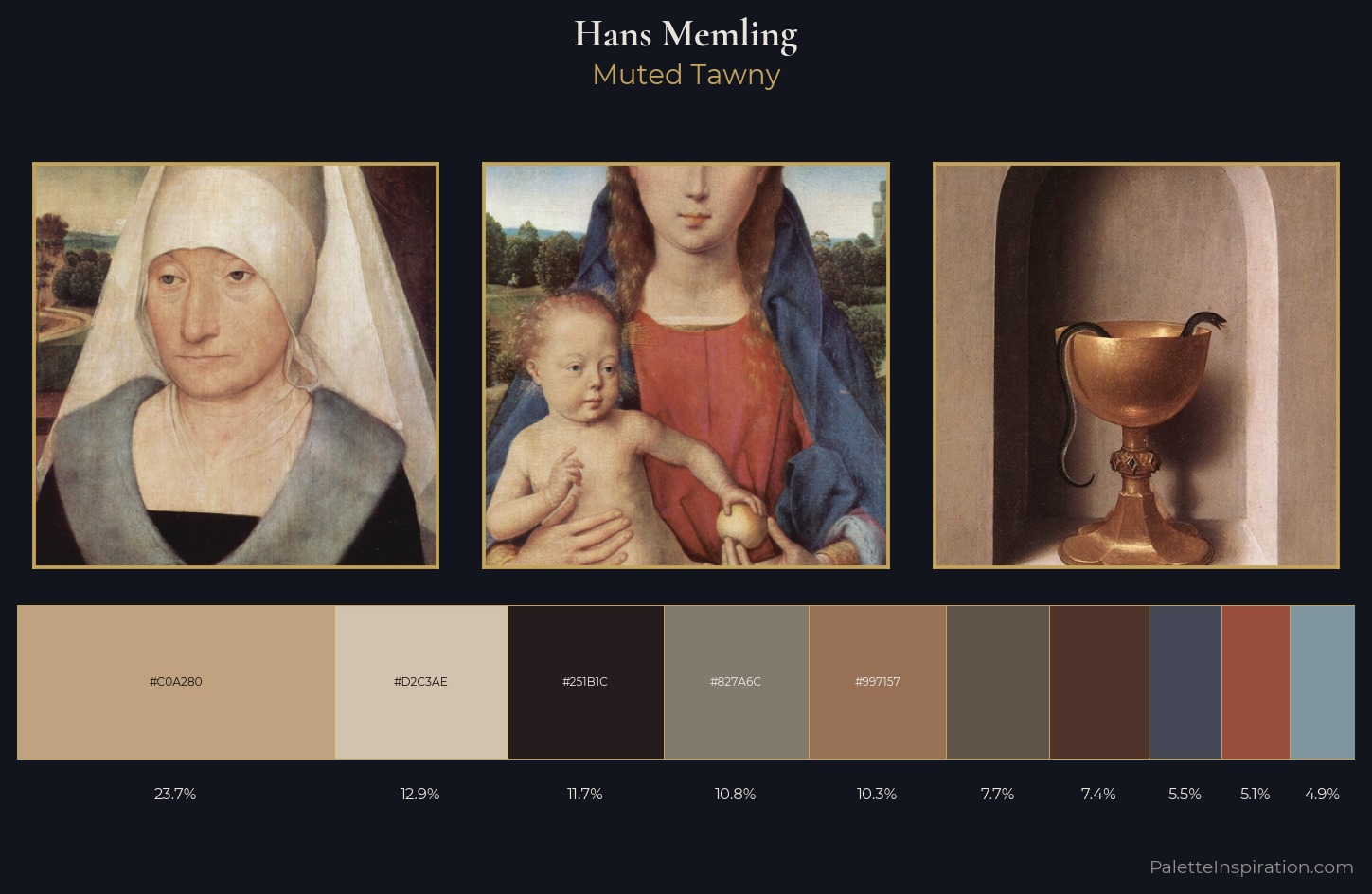 Hans Memling Palette 8 — Muted Tawny