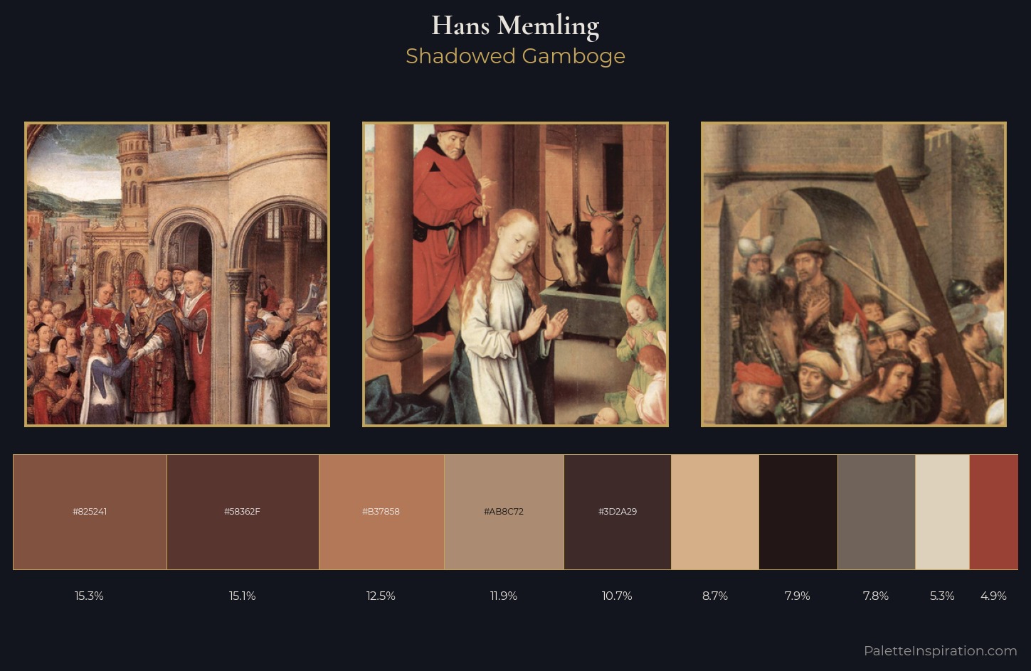 Hans Memling Palette 9 — Shadowed Gamboge