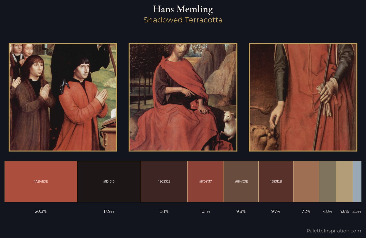 Hans Memling Palette 14 — Shadowed Terracotta
