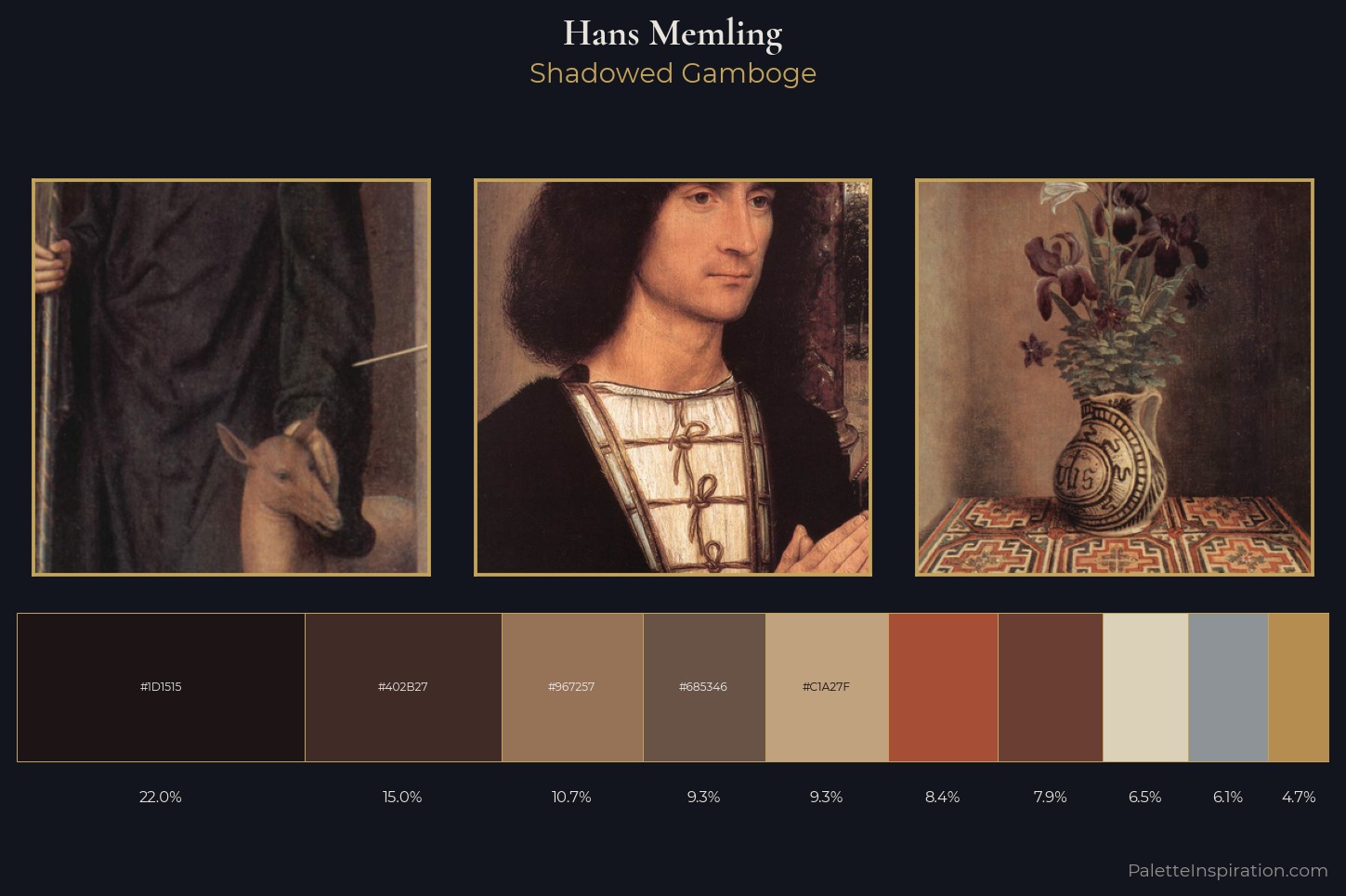 Hans Memling Master Palette — Shadowed Gamboge