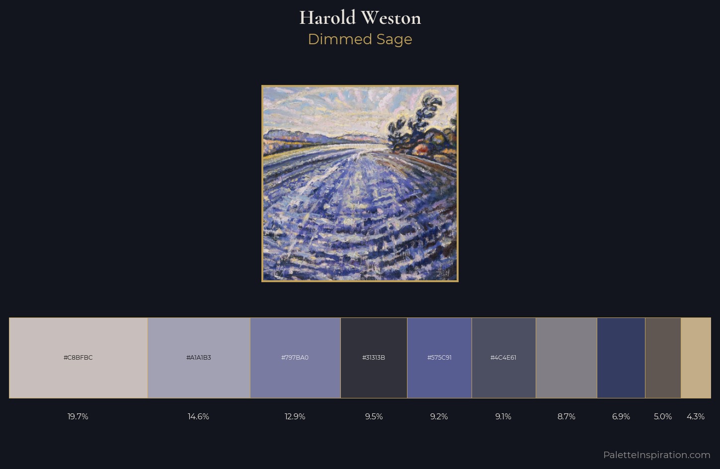 Harold Weston Palette 1 — Dimmed Sage