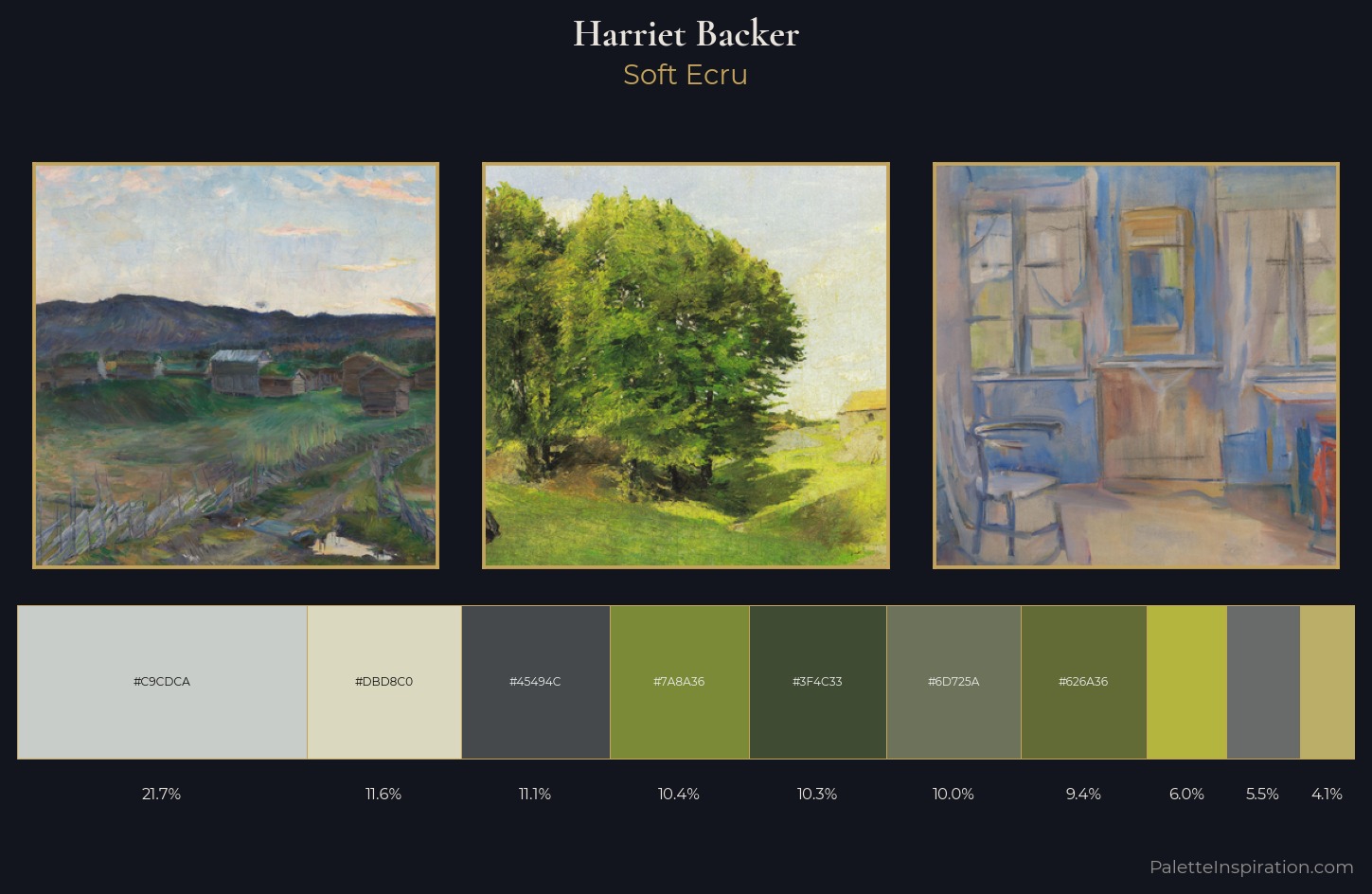 Harriet Backer Palette 1 — Soft Ecru