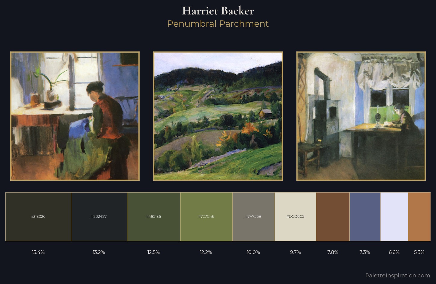 Harriet Backer Palette 3 — Penumbral Parchment