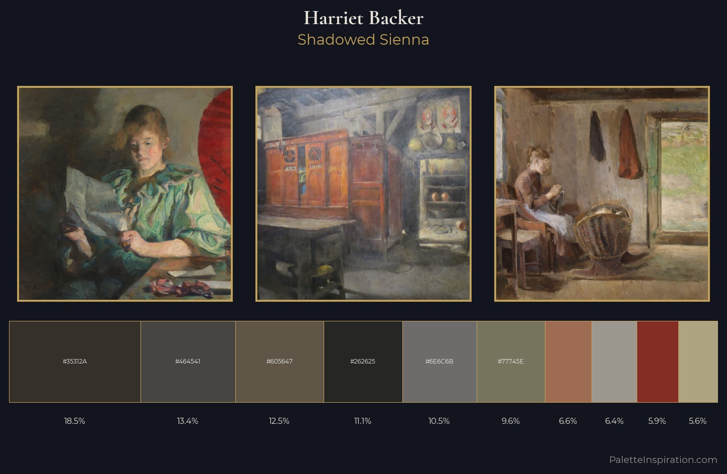 Harriet Backer Palette 6 — Shadowed Sienna