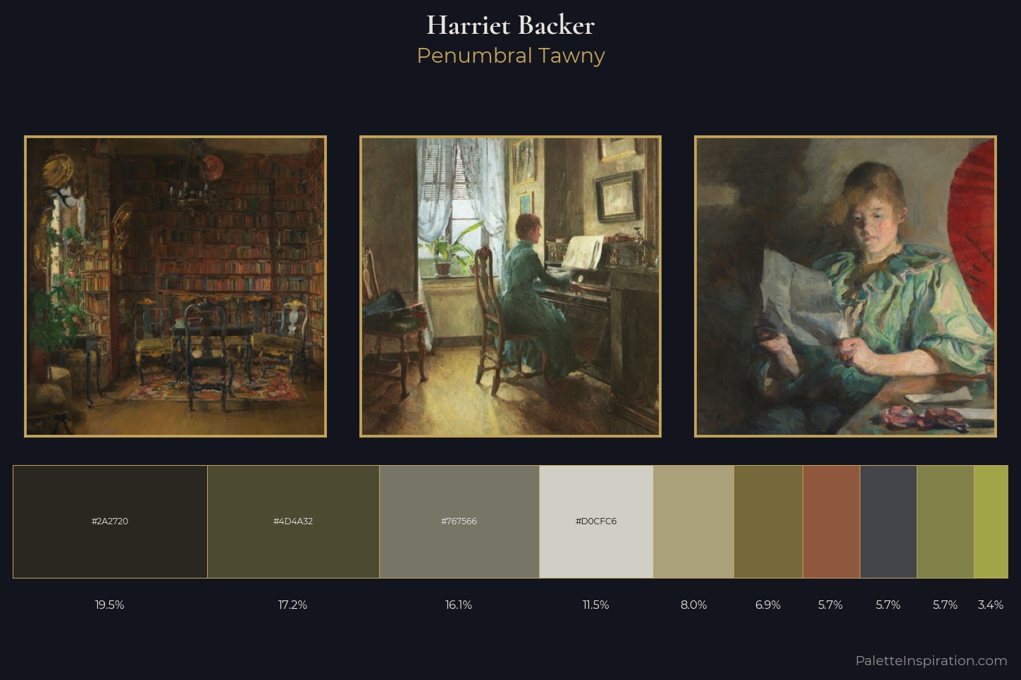Harriet Backer Master Palette — Penumbral Tawny
