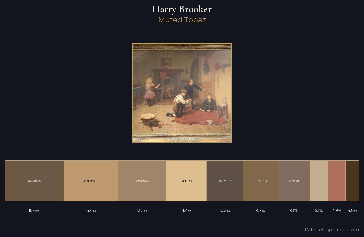 Harry Brooker Palette 1 — Muted Topaz