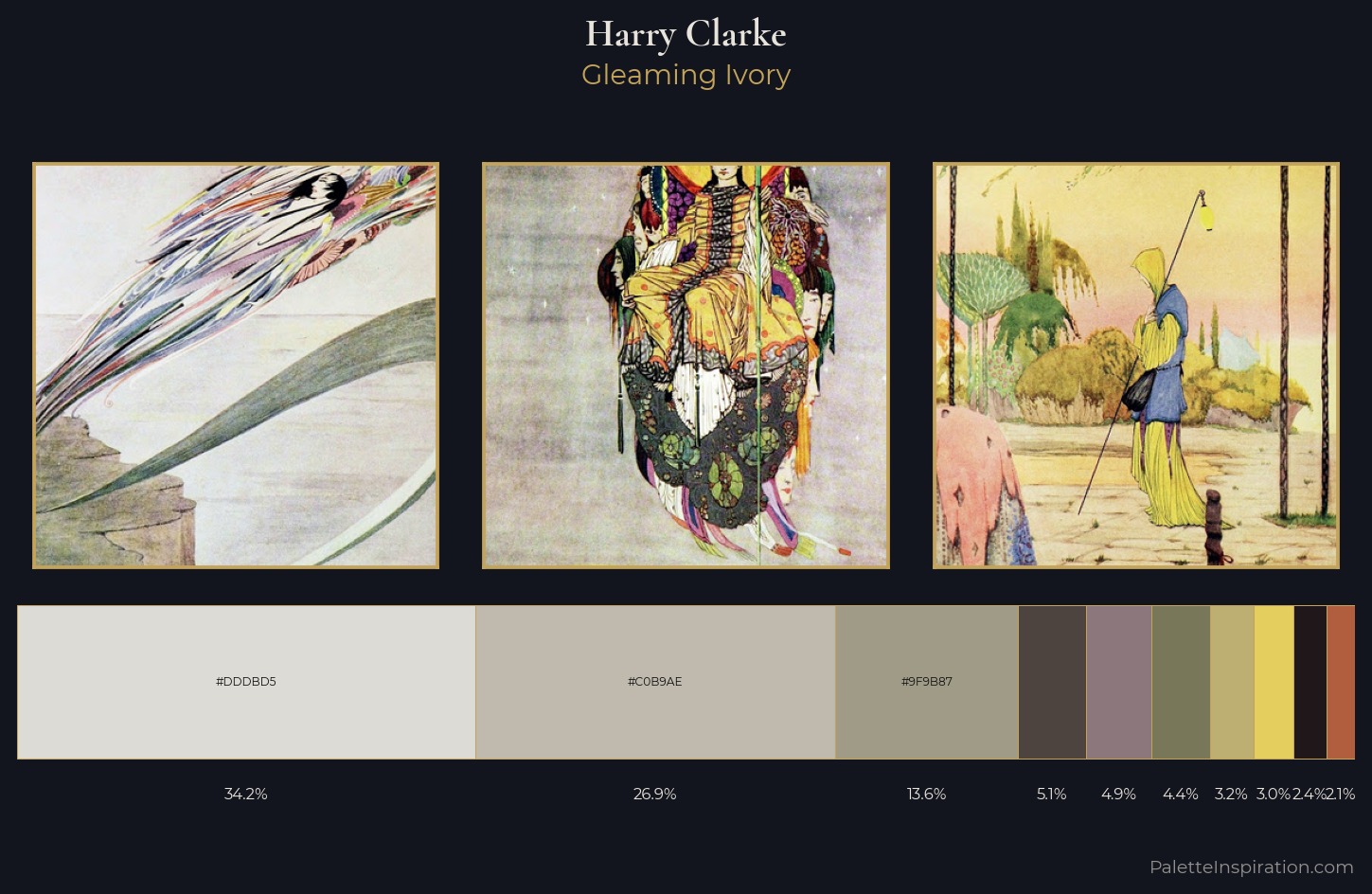 Harry Clarke Palette 3 — Gleaming Ivory