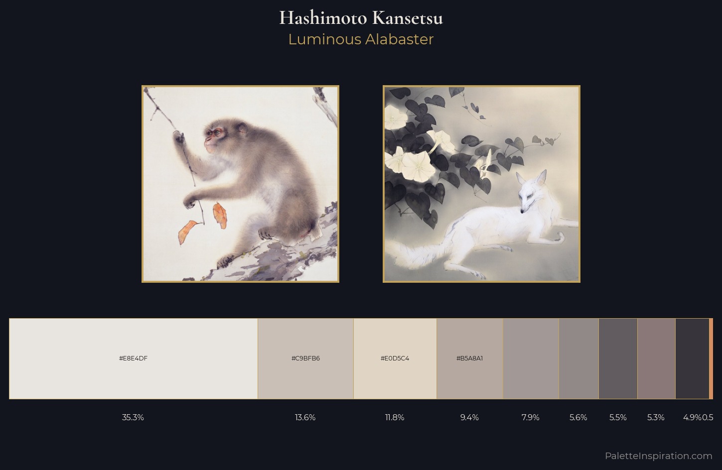Hashimoto Kansetsu Palette 1 — Luminous Alabaster