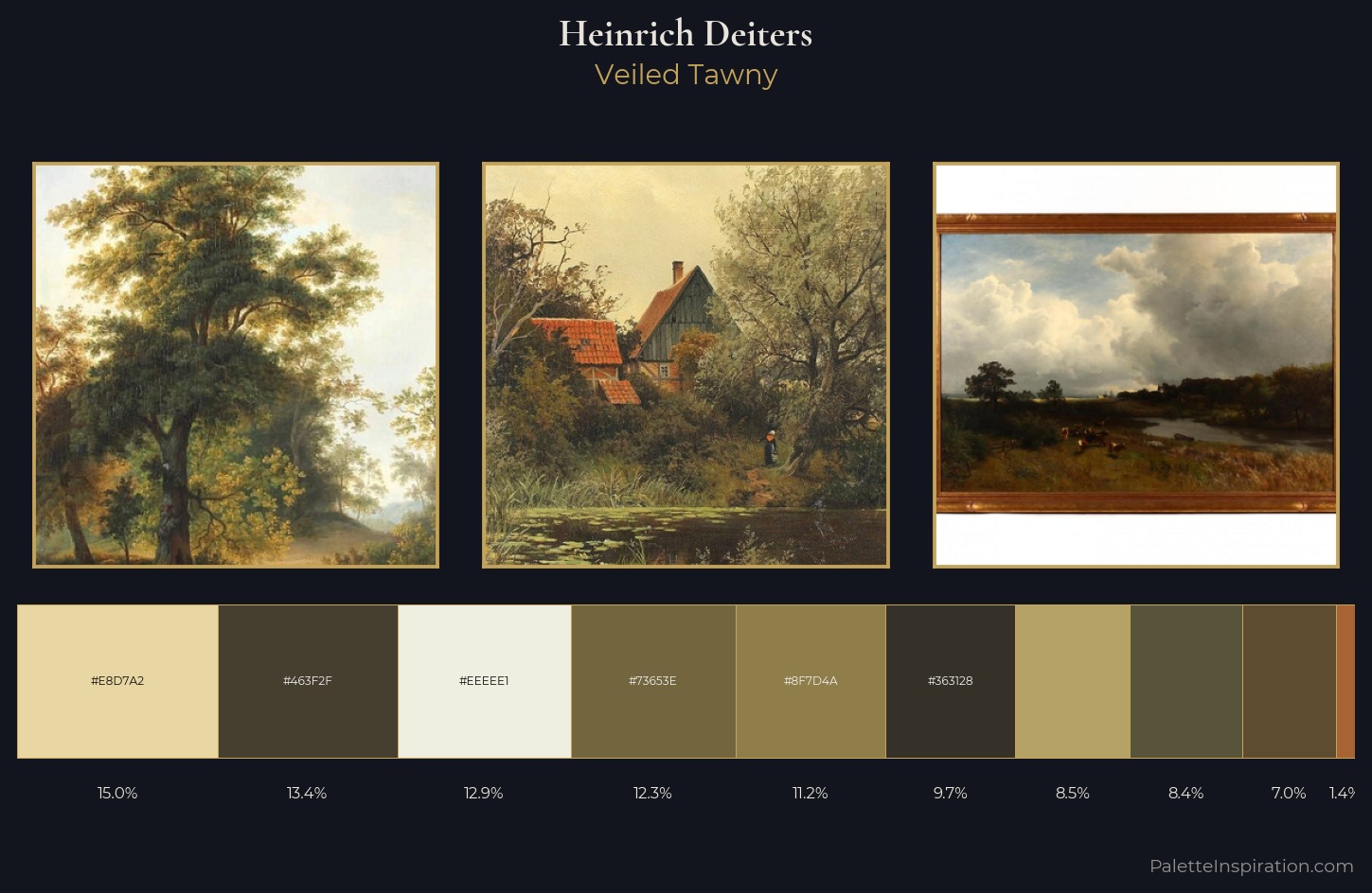 Heinrich Deiters Palette 4 — Veiled Tawny