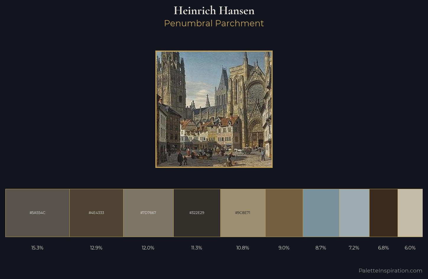 Heinrich Hansen Palette 2 — Penumbral Parchment