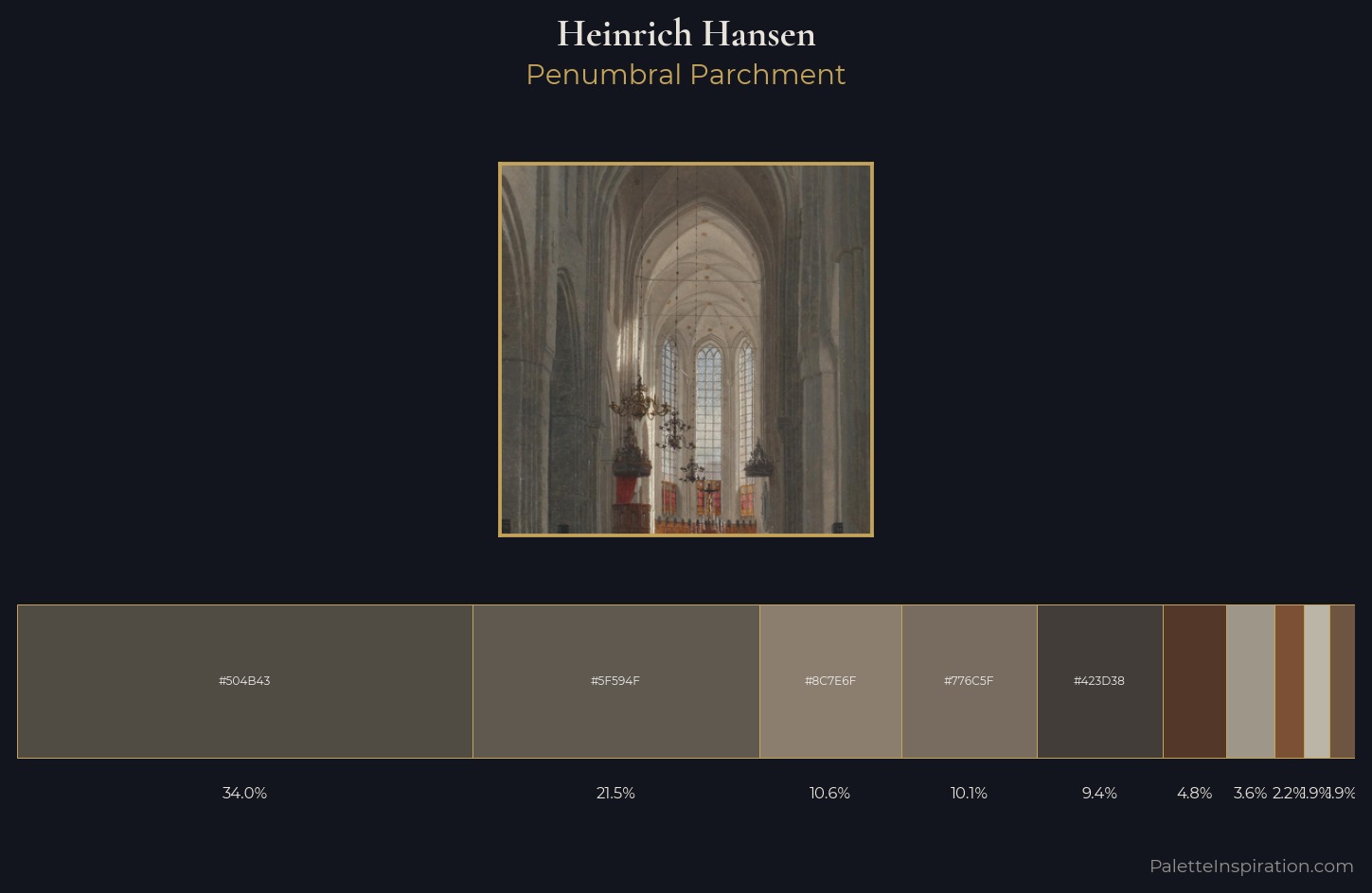 Heinrich Hansen Palette 4 — Penumbral Parchment