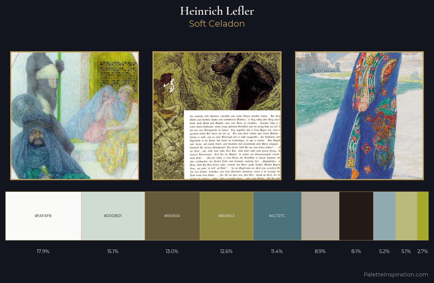 Heinrich Lefler Palette 4 — Soft Celadon