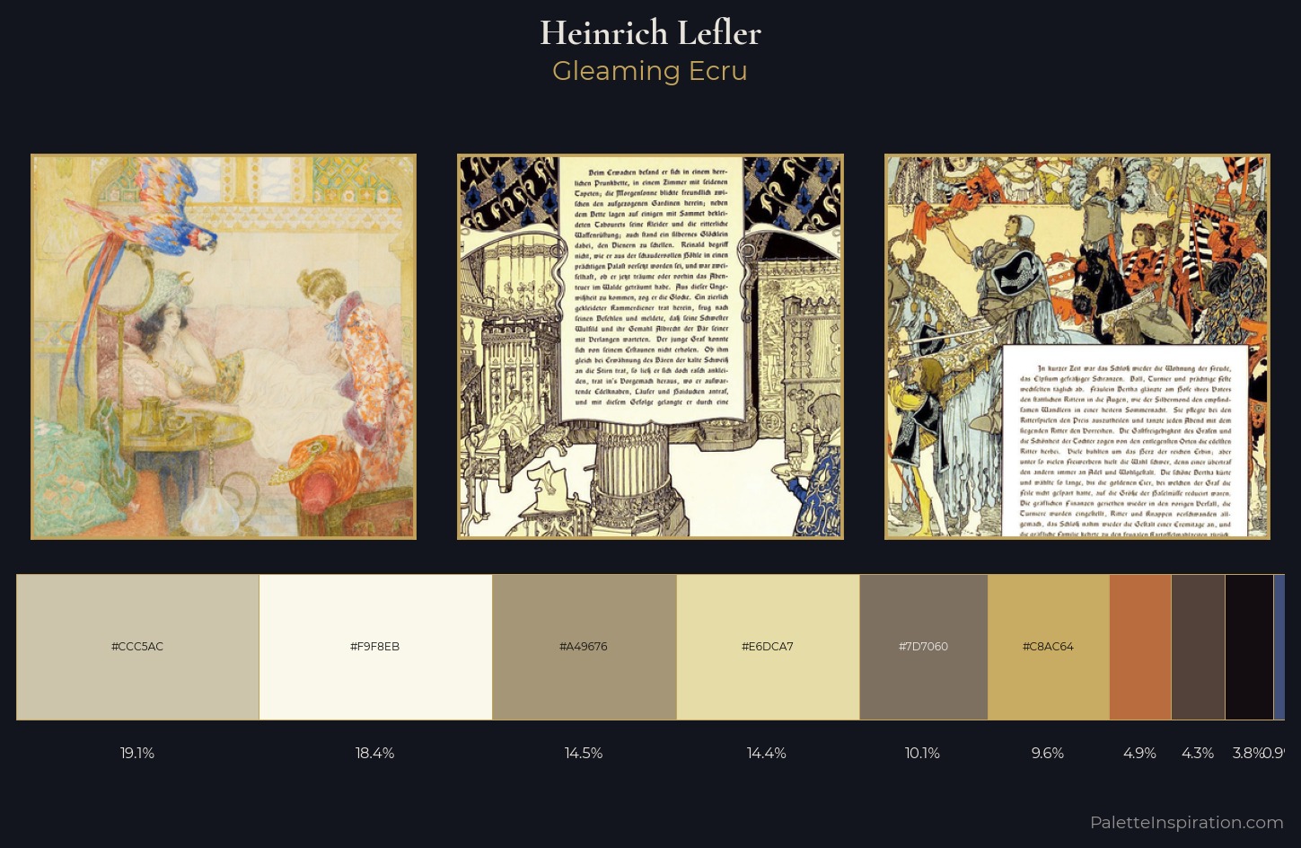 Heinrich Lefler Palette 5 — Gleaming Ecru