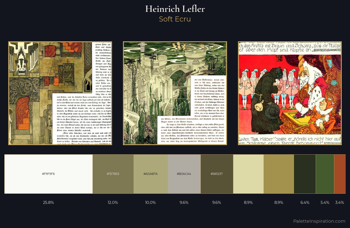 Heinrich Lefler Palette 6 — Soft Ecru