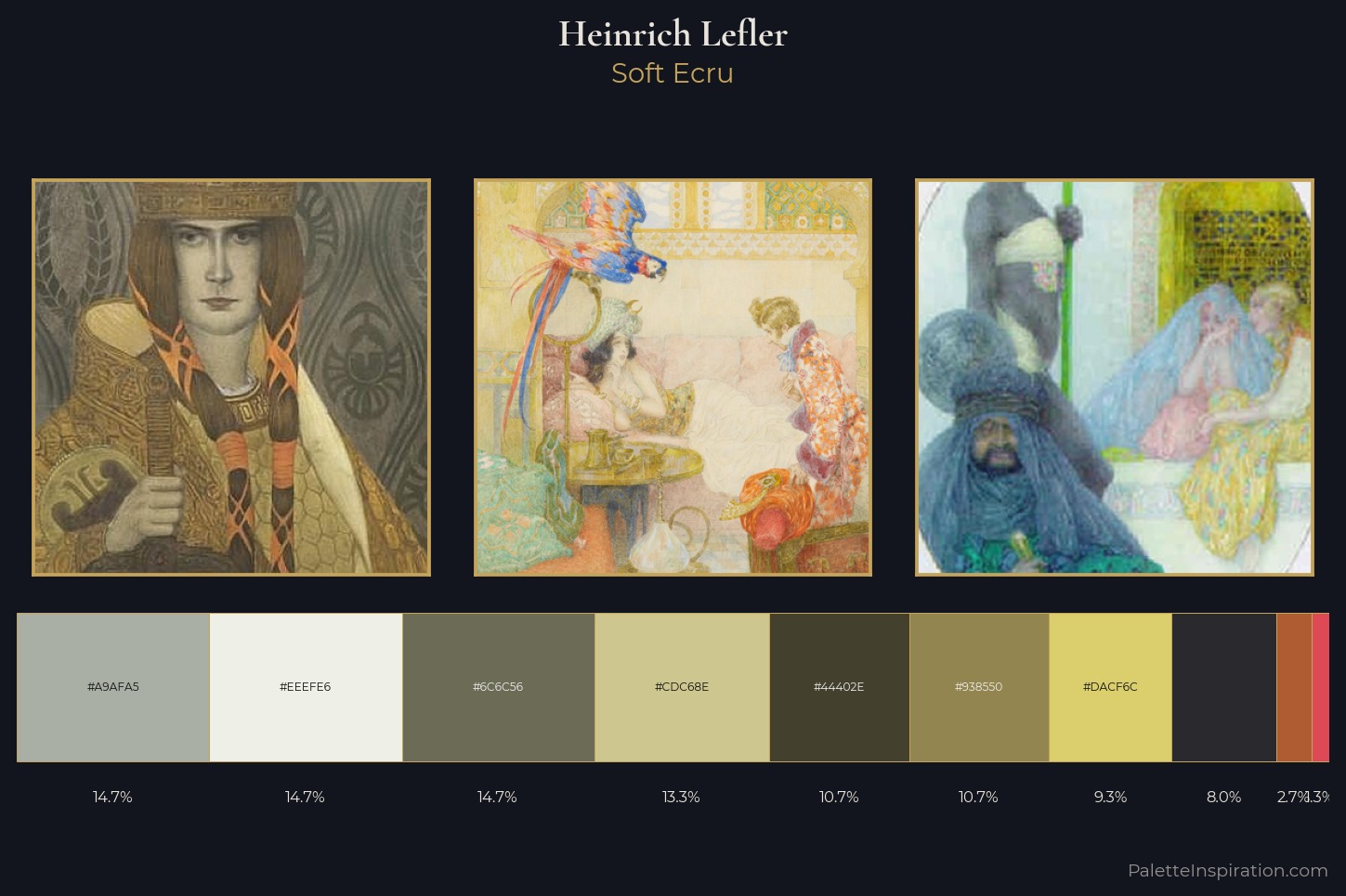 Heinrich Lefler Master Palette — Soft Ecru