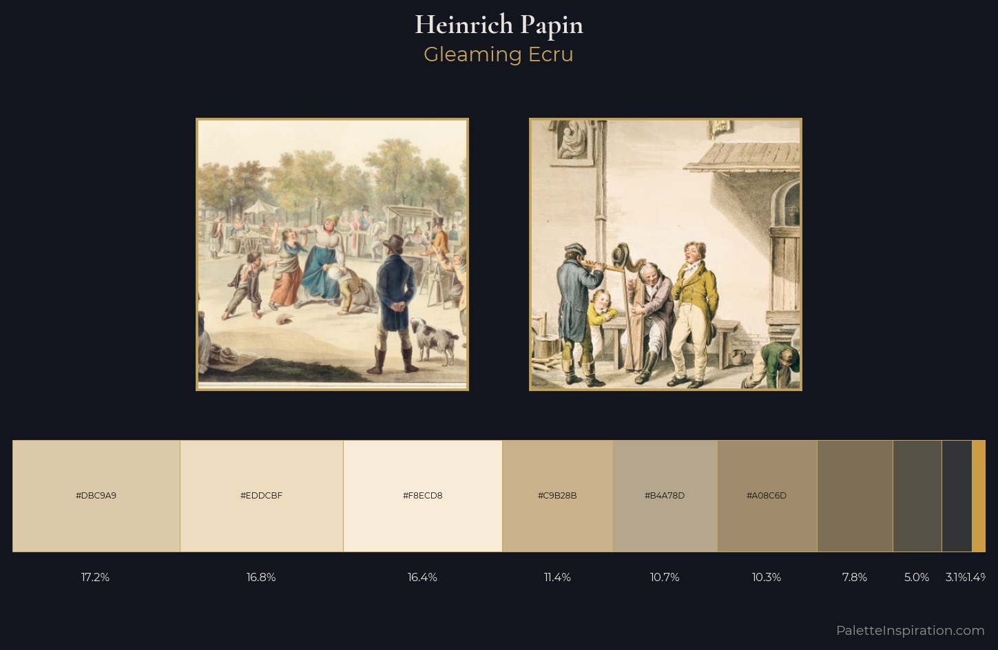 Heinrich Papin Palette 1 — Gleaming Ecru