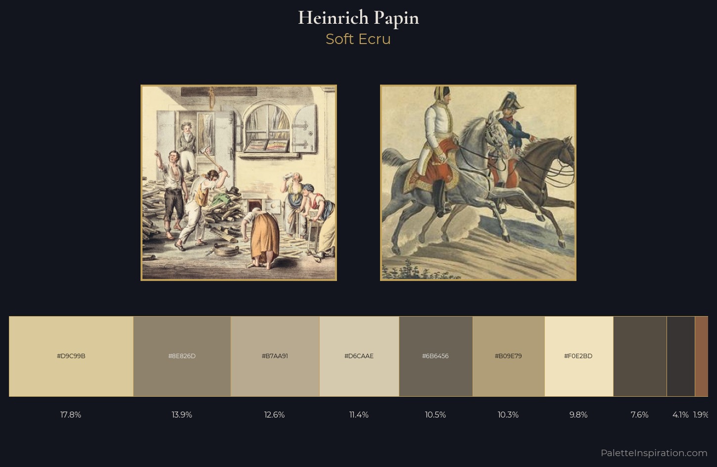 Heinrich Papin Palette 2 — Soft Ecru