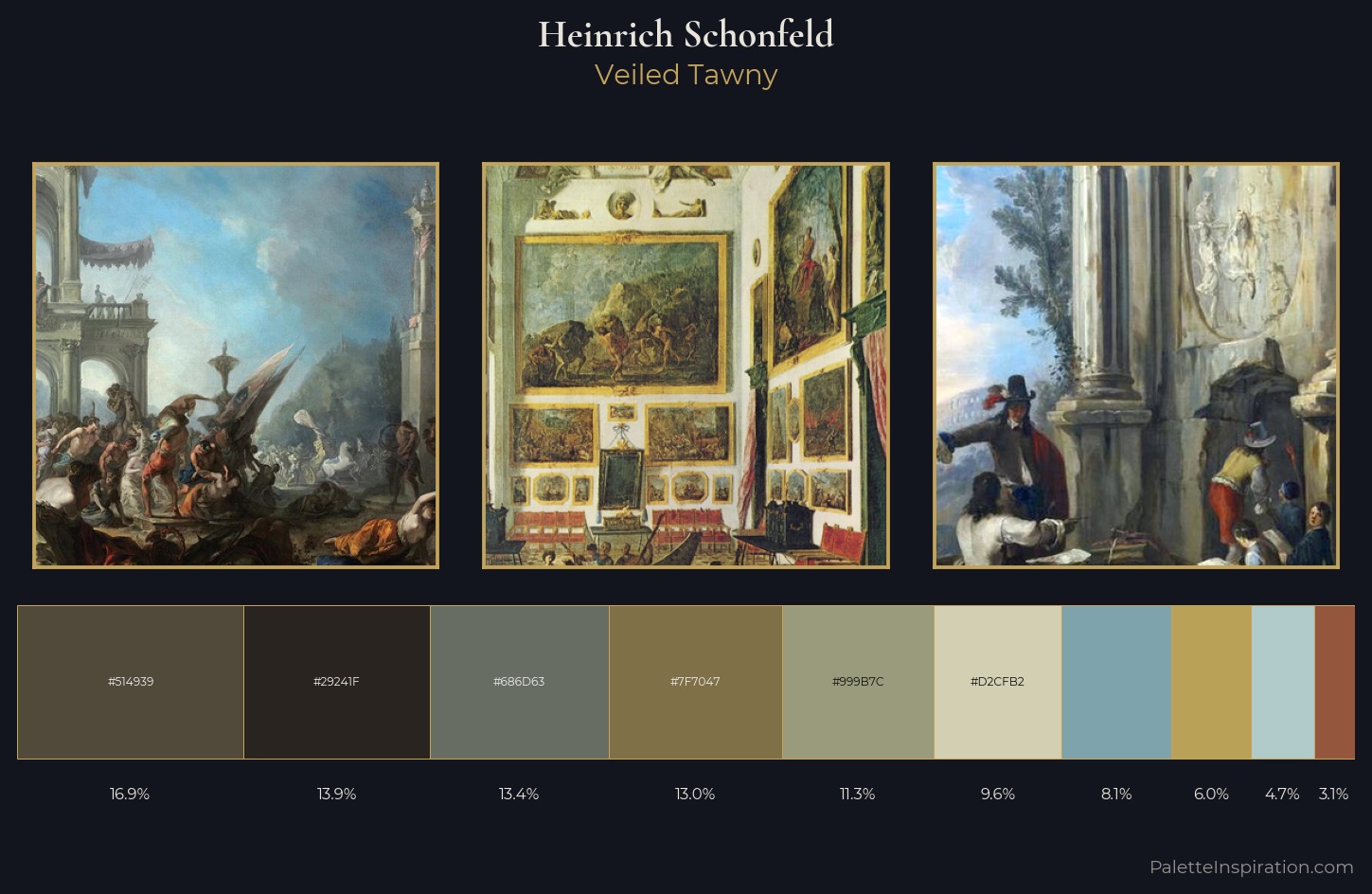 Heinrich Schonfeld Palette 1 — Veiled Tawny