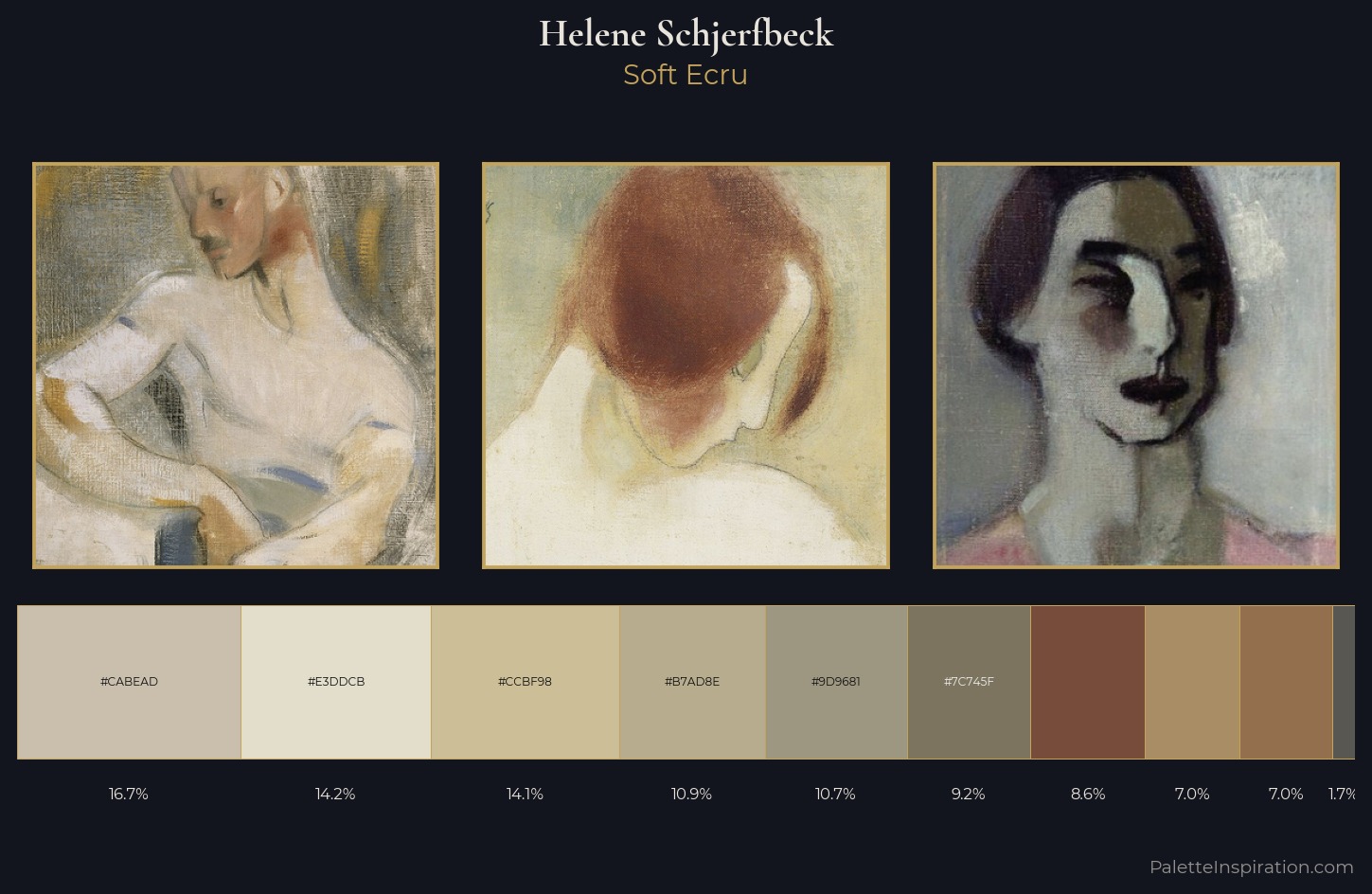 Helene Schjerfbeck Palette 1 — Soft Ecru