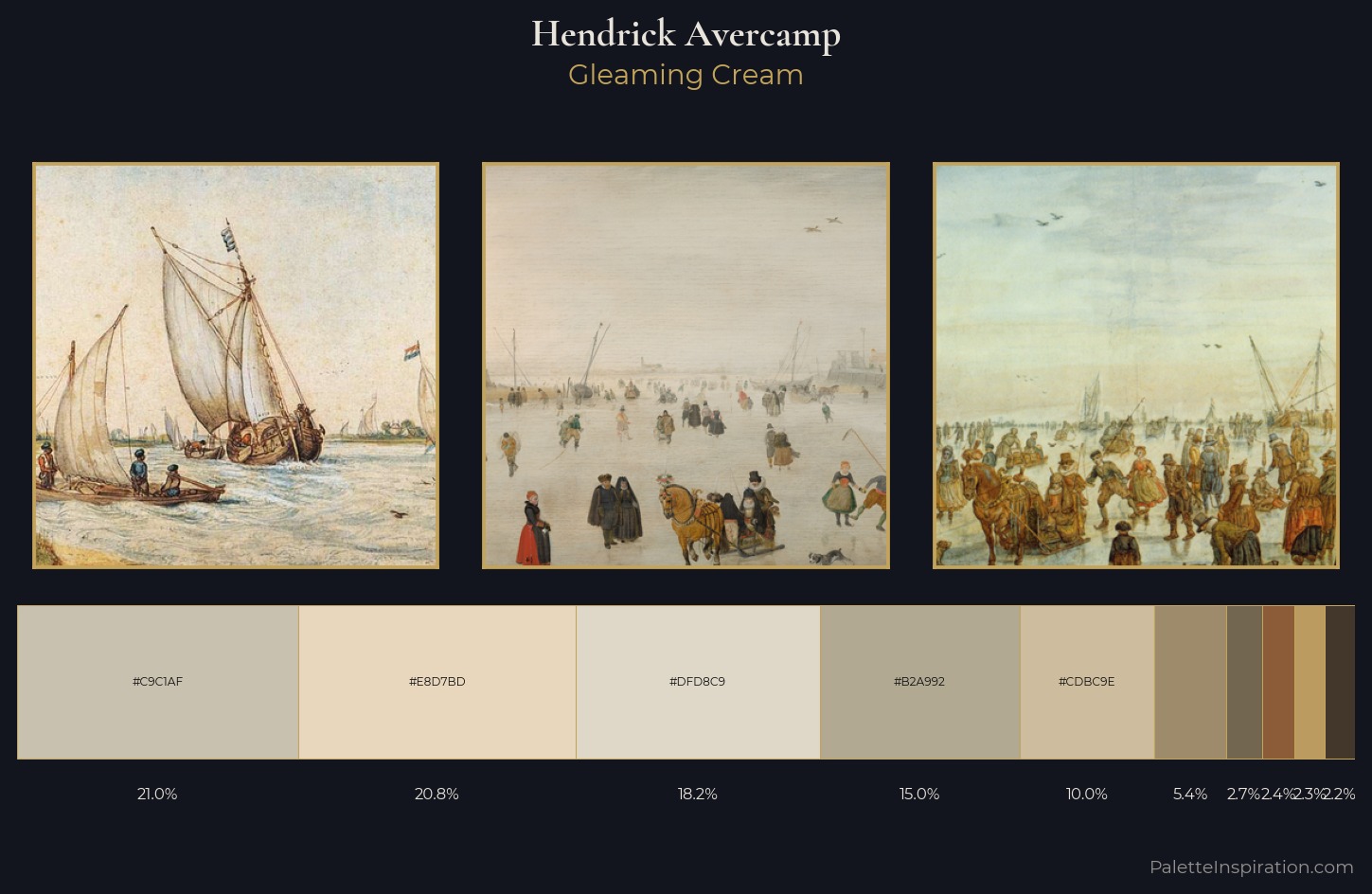 Hendrick Avercamp Palette 1 — Gleaming Cream
