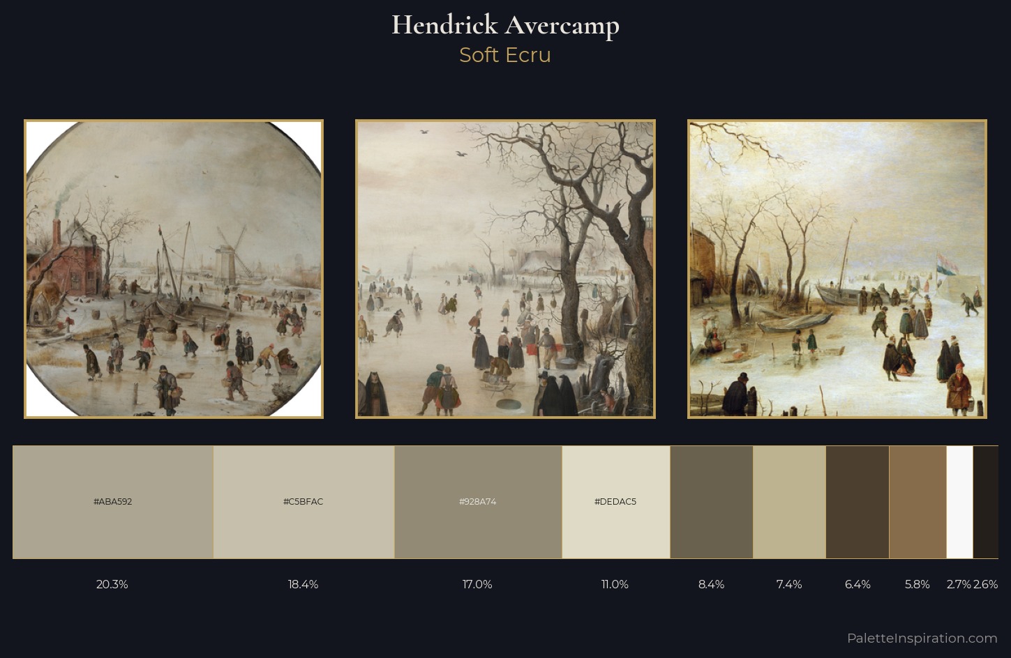 Hendrick Avercamp Palette 2 — Soft Ecru