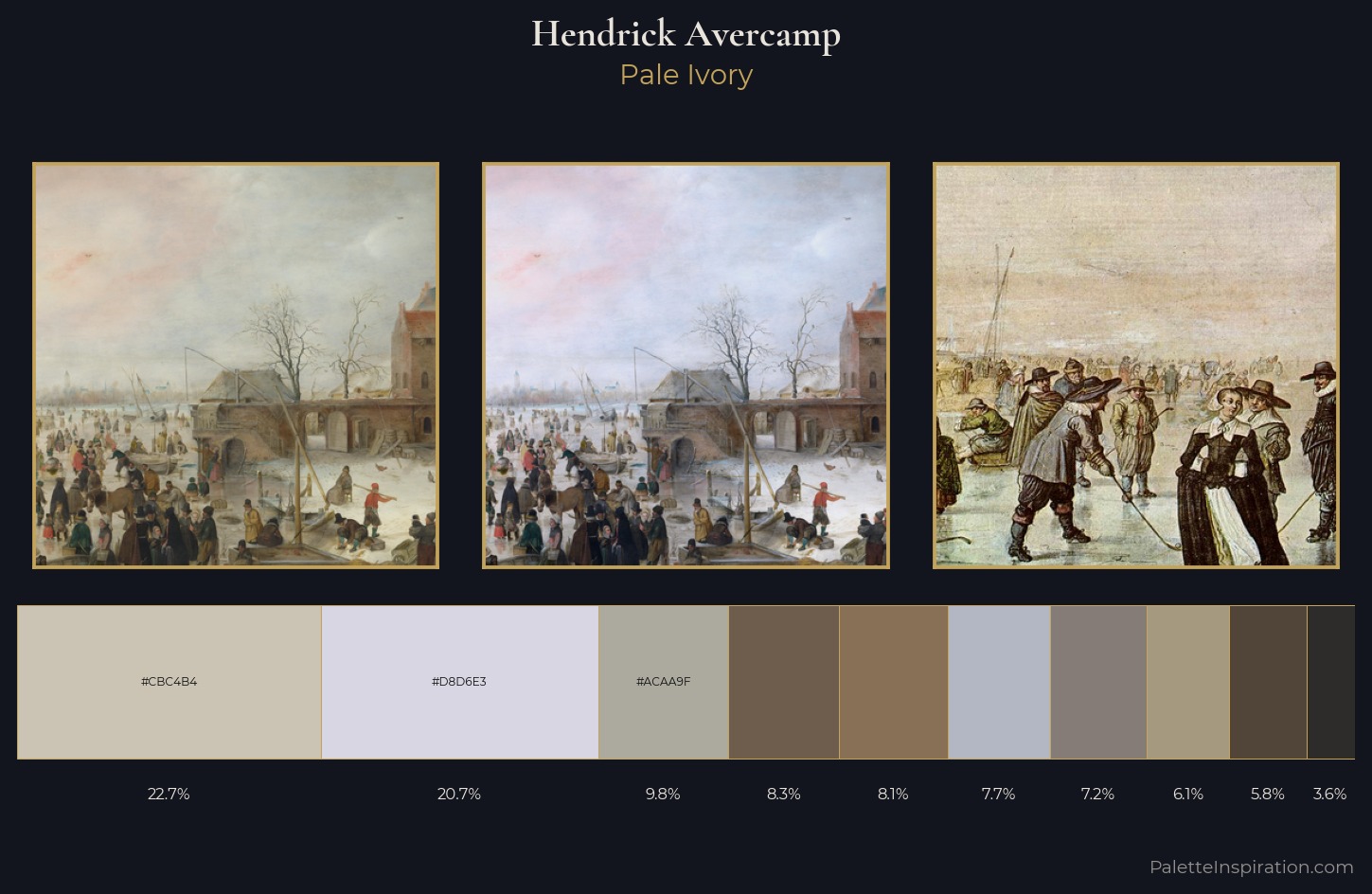 Hendrick Avercamp Palette 3 — Pale Ivory