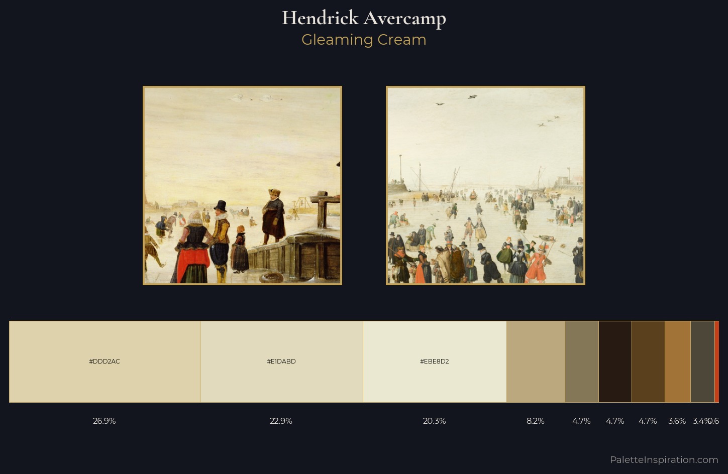 Hendrick Avercamp Palette 4 — Gleaming Cream