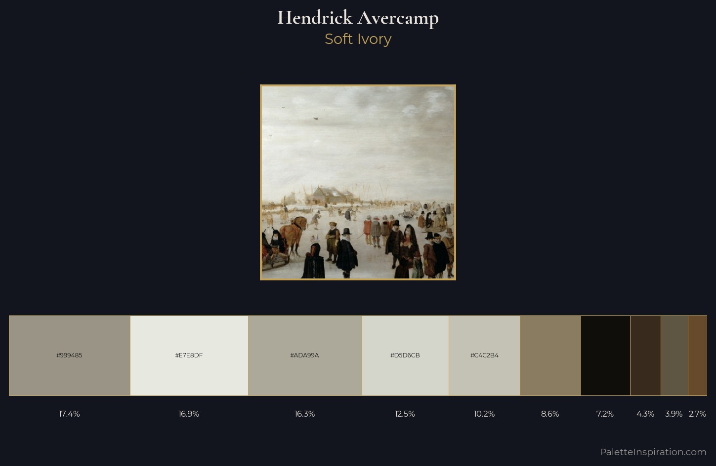 Hendrick Avercamp Palette 5 — Soft Ivory