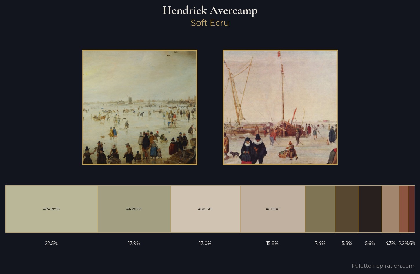 Hendrick Avercamp Palette 6 — Soft Ecru