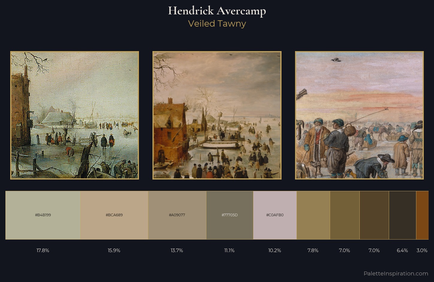 Hendrick Avercamp Palette 7 — Veiled Tawny