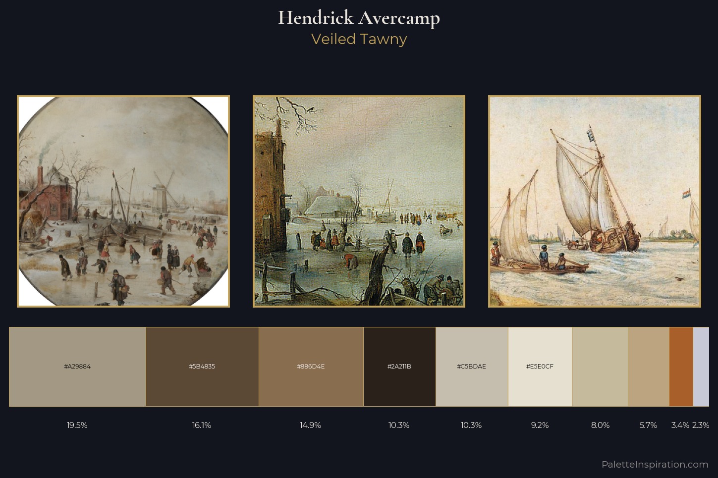Hendrick Avercamp Master Palette — Veiled Tawny