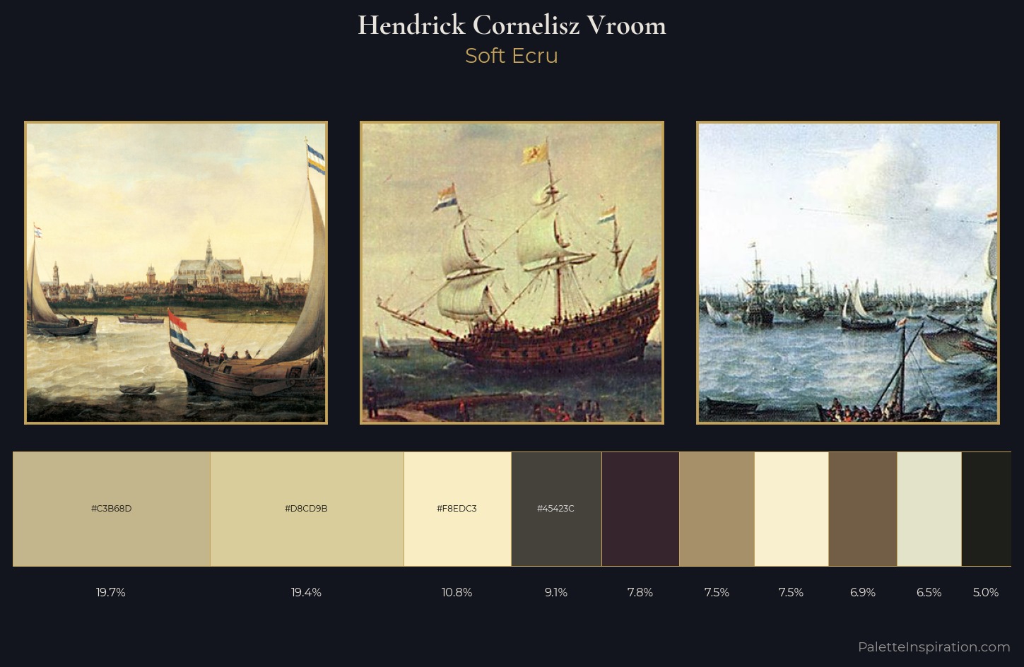 Hendrick Cornelisz Vroom Palette 1 — Soft Ecru