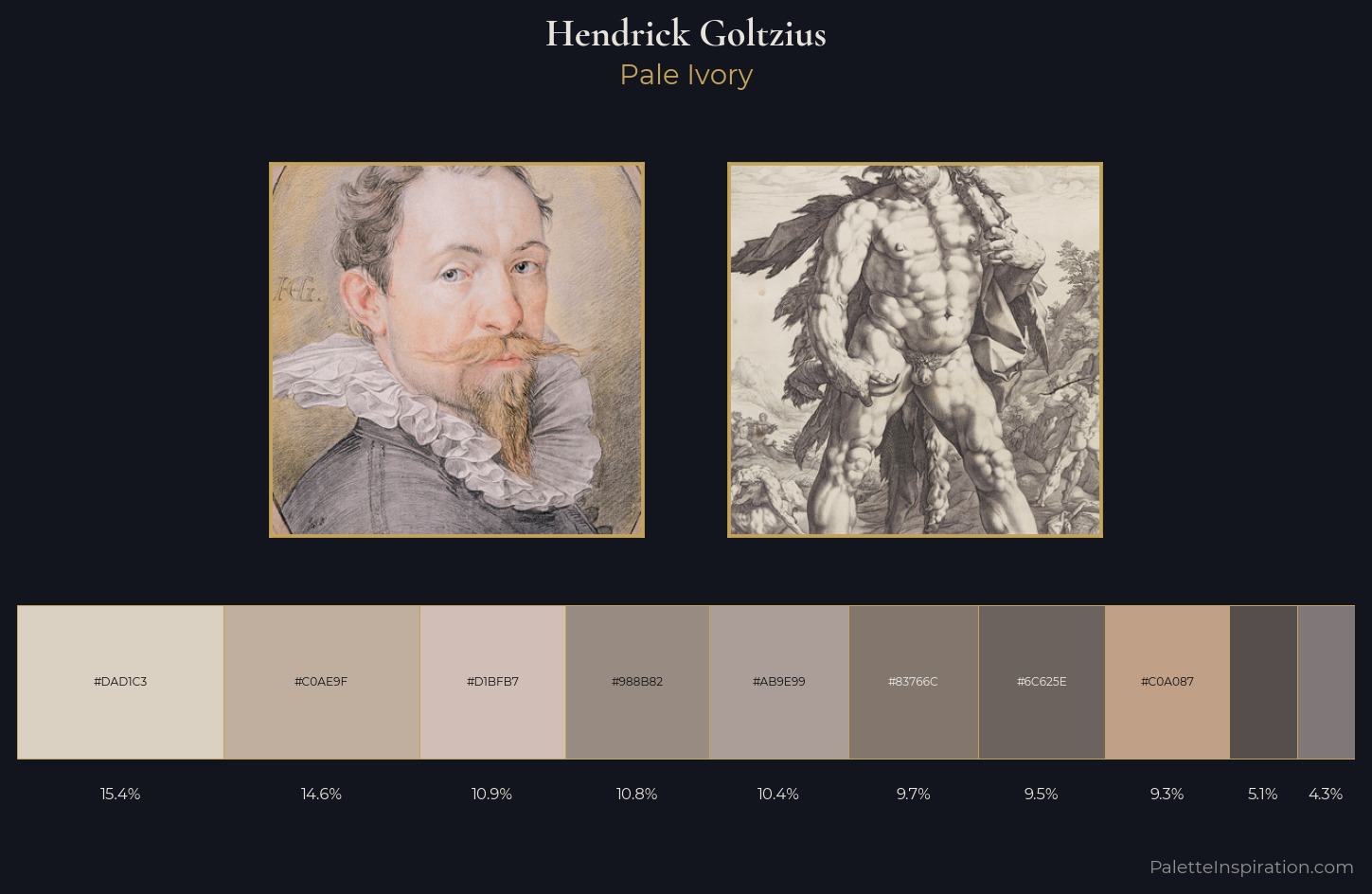 Hendrick Goltzius Palette 1 — Pale Ivory