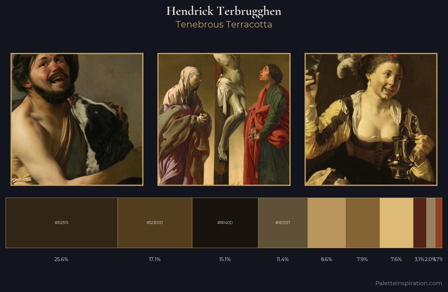 Hendrick Terbrugghen Palette 6 — Tenebrous Terracotta