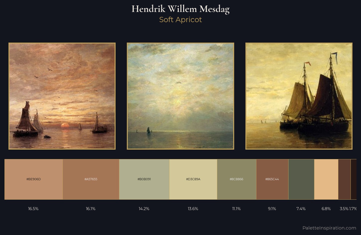 Hendrik Willem Mesdag Palette 3 — Soft Apricot
